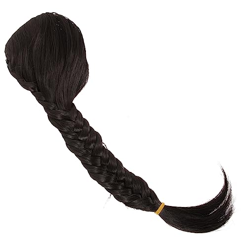 Veemoon Lange Geflochtene Pferdeschwanz Extension Natürlich Aussehendes Leichtes Synthetisches Haarteil für Damen Handgeflochtene Zopfperücke Vielseitig für Alltag und Bühne Geeignet von Veemoon