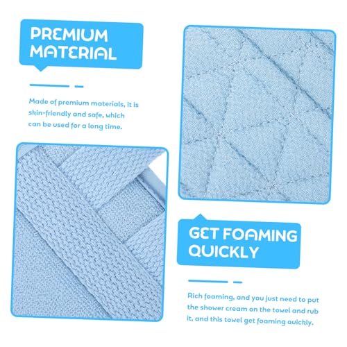 Veemoon Langhandliches Peeling badetuch Rückenpeeling Duschschrubber Hautfreundlich Exfolierend Sanfte Massage Für Körperpflege Dusche Badezimmer von Veemoon