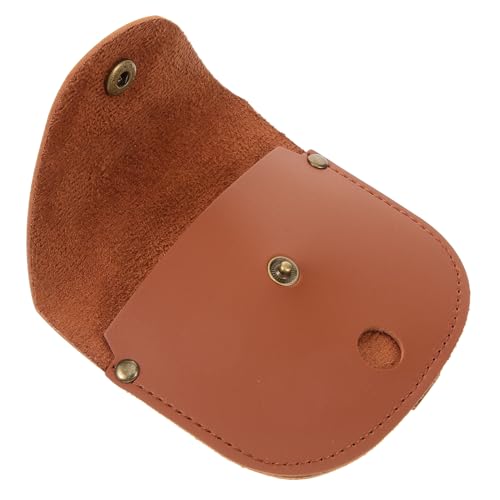 Veemoon Lederetui Für Taschenuhren Bausatz Drachen Taschenuhr Haken Wickler Bandfall Stand Mini Männer Kollektor Tablett Genehmigen Abdeckung Tragbar Brown Metallknopf von Veemoon