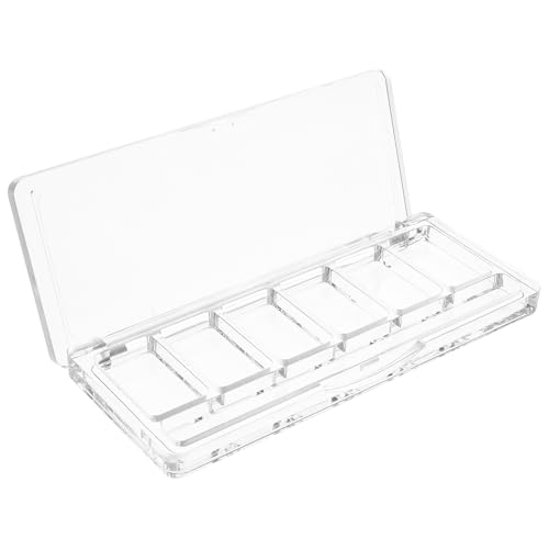 Veemoon Klare Lidschattenpalette Mit 6 Fächern Leere Make up Organizer Für Reise Transparent Vielseitig Für Damen Und Herren Kosmetikaufbewahrung Veemoon Klare Lidschattenpalette Mit 6 Fächern Leere Make up Organizer Für Reise Transparent Vielseitig Für Damen Und Herren Kosmetikaufbewahrung von Veemoon