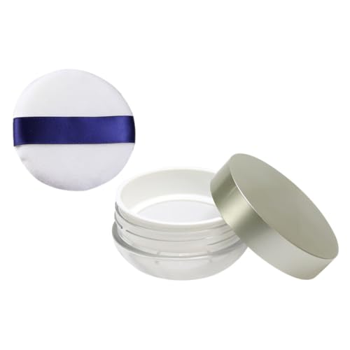 Veemoon Leere Loose Powder Box Kompakt und Tragbar Hochwertiger Kosmetikpuderbehälter mit Elastischem Netzstoff Kleine Make Up Puder Dose für Damen Reiseetui Farbwahl Farbe von Veemoon