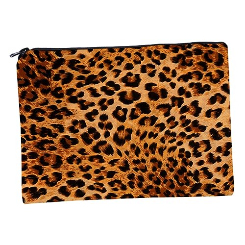 Veemoon Kosmetikbeutel Mit Reißverschluss Leopardenmuster Aufbewahrungstasche Für Damen Reisen Bad Organizer Raum Für Lippenstift Lidschatten Rasierzeug Und Mehr von Veemoon