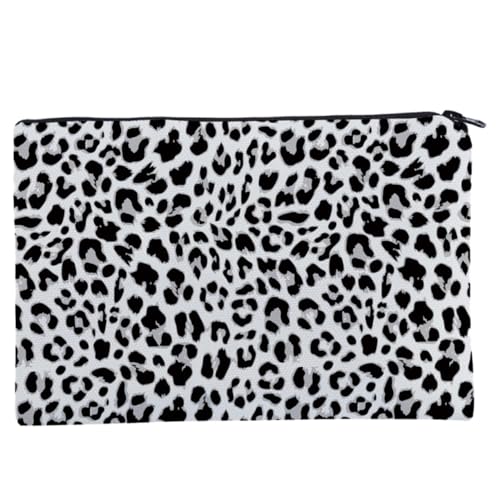 Veemoon Leopard Kosmetiktasche Damen Handtasche Multifunktional Leicht Tragbar für Reisen Business Party und Alltag Stilvolle Aufbewahrung für Mädchen und Frauen von Veemoon