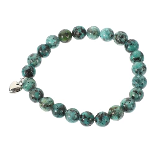 Veemoon Liebesanhängerarmband Steinarmbänder zarter Handgelenksanhänger weibliche Armbänder Unisex-Schmuck Armbänder für Männer Perlenarmband zartes Armband Legierung Green von Veemoon
