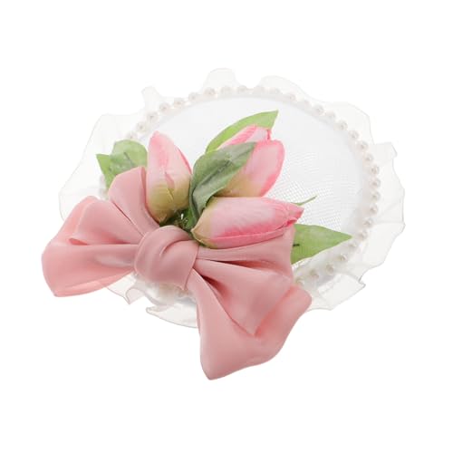 Veemoon Perlen-haarspange Party-haarnadel Schleifen-haarteil Prinzessinnen-haaraccessoire Elegantes Stirnband Dekorative Haarspange Vintage-haaraccessoire Tiara Gärtnerkostüm Für Partys von Veemoon