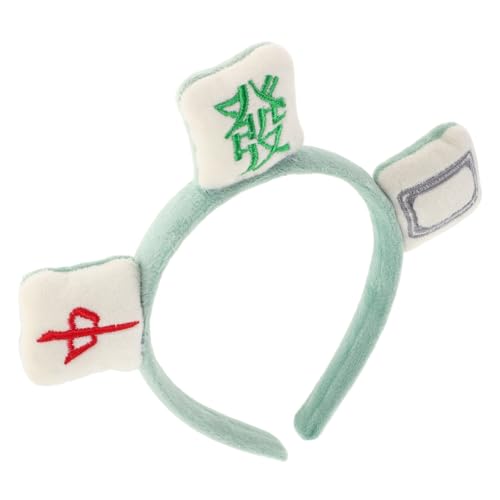 Veemoon Lustiger Mahjong Haarreif Party Haarband Leichtes Komfortables Haarschmuck Accessoire für Damen und Herren Auffälliges Originelles Stirnband für Altersgruppen von Veemoon