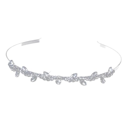 Veemoon Mädchen Wasser glitzer Krone Haarreif mit Strassverzierung Eleganter Haarschmuck für Blumenmädchen Geburtstagsfeier Hochzeit und Festliche Anlässe Handgefertigt Vielseitig Tragbar von Veemoon