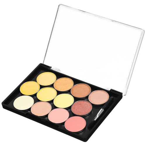 Veemoon Magnetische Lidschattenpalette Leer Kompakt Platzsparend Robust aus Kunststoff mit Fächern und Pinselhalter Make Up Organizer für Frauen Reise und Alltag von Veemoon