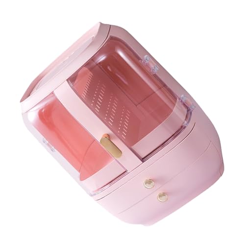 Veemoon Kosmetik-aufbewahrungsbox Design Make-up-behälter Desktop-organizer Für Kosmetika Hautpflegeprodukte Mit Ohrringhalter Platzsparend Und Tragbar von Veemoon