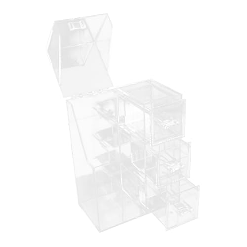 Veemoon Make Up Pinselhalter aus Acryl Transparenter Kosmetik Organizer mit Staubschutz Multifunktionaler Aufbewahrungsbecher für Büro und Schminktisch Kompakt und Langlebig von Veemoon