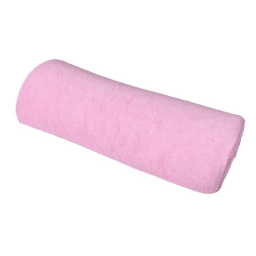Veemoon Maniküre Handkissen mit Abnehmbarem Flanellbezug und Elastischem Schwamm Weiche Armlehne für Nagelpflege und Pediküre Waschbares Manicure Kissen in Zartem Rosa für Zuhause und von Veemoon