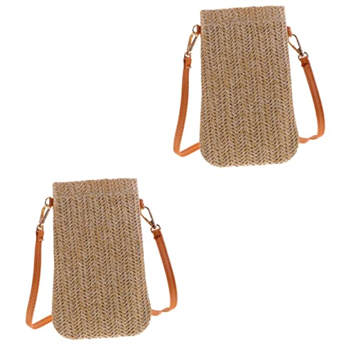 Veemoon Mini-Handtasche Stroh Und Rattan – Stilvolle Umhängetasche Für Den Strand - Korbtasche Mit Smartphone Fach Ideal Für Urlaub Und Freizeit Schulter Design Leicht Und von Veemoon