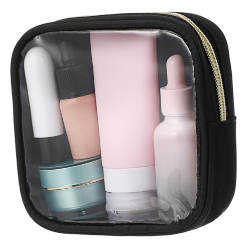 Veemoon Transparente Kosmetiktasche Mit Reißverschluss Reise-Aufbewahrungstasche Kleine Make-up-Tasche Für Damen Organizer-Tasche Für Make-up Und Pflegeprodukte Kompakte Für Unterwegs von Veemoon