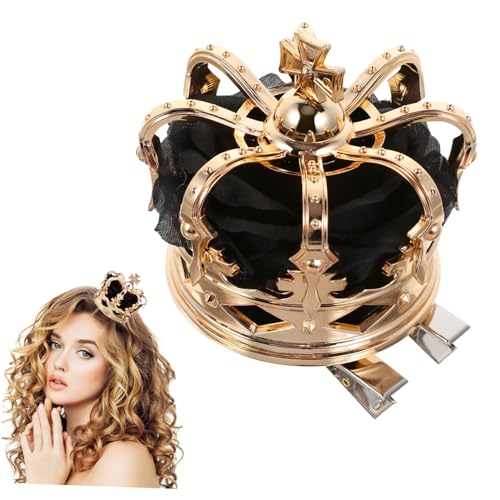 Veemoon 1stück Halloween Krone Haarspange Goldene Party Haaraccessoires Für Damen Kopfschmuck Für Kostüme Für Hochzeiten Und Feiern Langlebiges Geruchloses Material von Veemoon