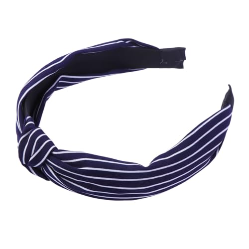 Veemoon Minimalistisches Haarband mit Streifenmuster Originelles Damen Stirnband Leichter Rutschfester Haarschmuck Eleganter Knoten Haarreif für Frauen und Mädchen Bequem für Erwachsene von Veemoon