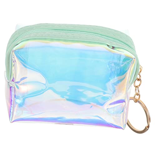 Veemoon Kleine Münzgeldbörse Für Damen Münzbeutel Mit Schlüsselanhänger Durchsichtige Reißverschlusstasche Kompakte Kosmetiktasche Für Handtasche Praktische Kleine Geldbörse Für von Veemoon