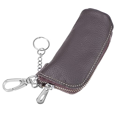 Veemoon Portable Münz Und Schlüsseltasche Aus Pu-Leder Für Herren Elegante Geldbörse Für Kleingeld Und Schlüssel Design Tiefbraun Für Alltag von Veemoon