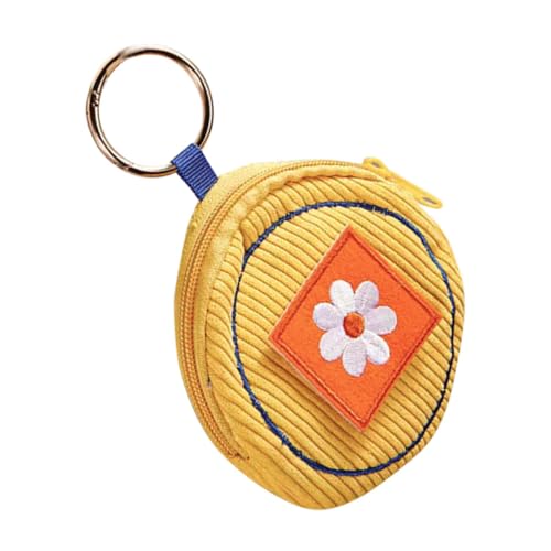 Veemoon Münzbeutel mit Reißverschluss Kompakte Geldbörse für Damen Stylische Münztasche mit Einzigartigem Stickdesign für Handtaschen Accessoire von Veemoon