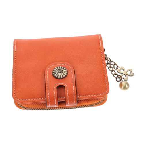 Veemoon Münzbörse Aus Pu Leder Kleines Kartenportemonnaie Mit Reißverschluss Und Kettenanhänger Kompaktes Münzgeldfach Für Damen Als Zum Valentinstag von Veemoon