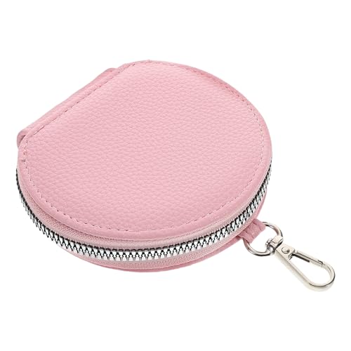 Veemoon Kreisförmiger Geldbeutel Mit Reißverschluss Für Damen Tragbare Mini-münztasche Schlüsselanhänger Zubehör Für Autoschlüssel Und Kartenhalter von Veemoon