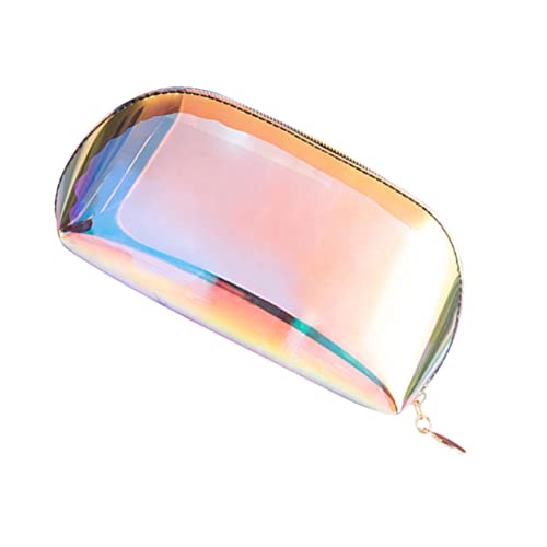 Veemoon Multifunktionale Kosmetiktasche Damen TPU Halbmondform Transparent Leicht Reise Make Up Aufbewahrungstasche Stylish Organizer für Urlaub Alltag von Veemoon