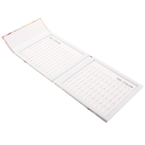 Veemoon Nail Color Display Plate Farben Nagellack Probe Farbkarte Nagelkunst Präsentation Buch für Nagelfarbenbuch DIY Maniküre Zubehör von Veemoon