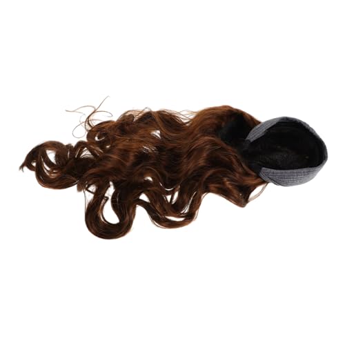 Veemoon Natürliche Lange Lockige Wellenperücke mit Grauem Stirnband für Damen Hitzebeständige Synthetische Fasern Voluminöse Locken Glueless Design Einfach Anzuwenden Vielseitig für von Veemoon