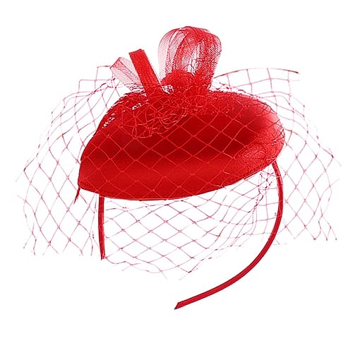 Veemoon Netz-Barett-Stirnband Für Damen Schwarzes Haaraccessoire 13x11 Cm Ideal Für Teepartys Abschlussbälle Und Besondere Anlässe Eleganter Hut Mit Clips Und von Veemoon