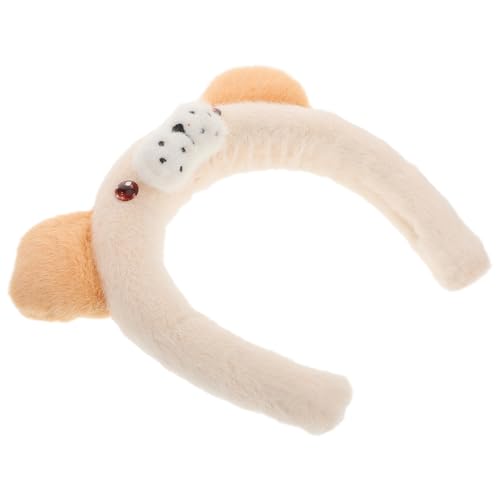 Veemoon Niedliches Hundeohren Stirnband für Mädchen Plüschige Tierkopfbedeckung Vielseitig und für Partys und Kostüm Events Hält Frisuren Sicher Form von Veemoon