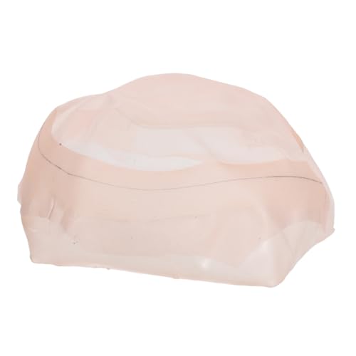 Veemoon PU Basis Haartopper für Männer Handgemachte Haarnetz Wig Kappe zur Abdeckung von Kahlen Stellen und Grauem Haar Atmungsaktives und Komfortables Material von Veemoon