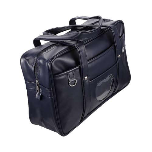 Veemoon PU Uniform Handtasche Unisex Schultertasche Japanischer Schulstil Hochwertiges PU Material Strapazierfähiger Griff Verstellbar Für Alltag und Cosplay von Veemoon