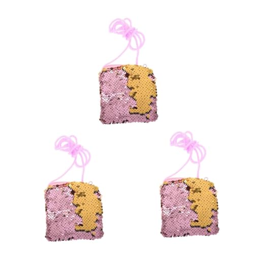 Veemoon 3stücke Glitzer Kosmetiktasche Mini Geldbörse Für Frauen Stilvoller Geldbeutel Mit Pailletten Für Karten Münzen Und Persönliche Gegenstände Für Alltag von Veemoon