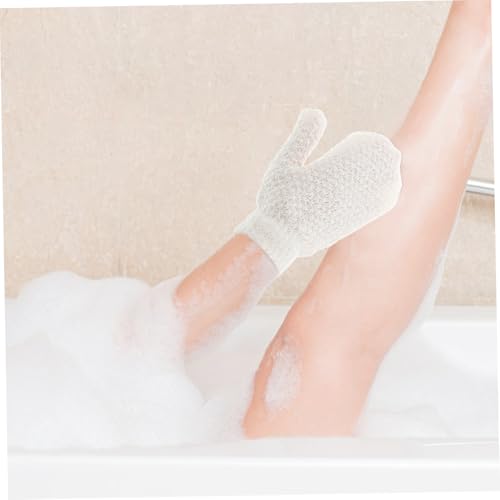 Veemoon Peeling Handschuhe für Dusche Sanfte Massage Tiefenwirksame Porenreinigung Exfolierende Badehandschuhe zur Hautpflege für Frauen und Männer Weiche Textur Einfach Anzuwenden von Veemoon