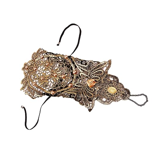 Veemoon Perlenhandschuhkette uhrenarmbänder klassisches Armband Spitzenarmband klassischer Spitzenhandschuh Armband mit Ring Veemoon Perlenhandschuhkette uhrenarmbänder klassisches Armband Spitzenarmband klassischer Spitzenhandschuh Armband mit Ring von Veemoon