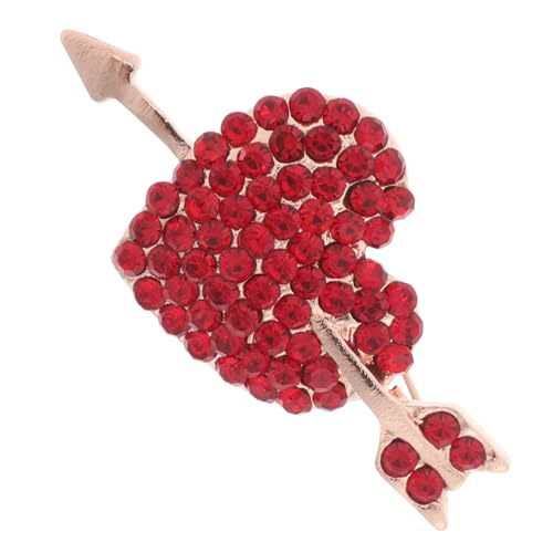 Veemoon Pfeilpiercing Die Herzbrosche Niedliche Anstecknadeln Hochzeitsbrosche Anstecknadel Mantelbrosche Strass Herzbrosche Sicherheitsnadeln Schmuck Strickjackenbrosche Anstecknadeln von Veemoon