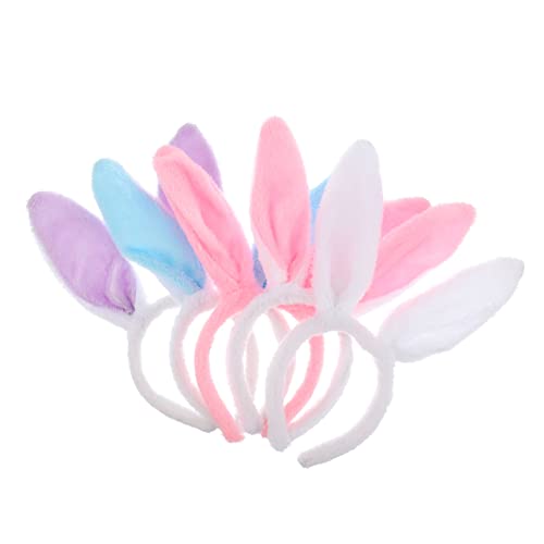 Veemoon 5stücke Plüsch-hasenohr-stirnband Kopf-schmuck Haarparty Haar-accessoires Haare Für Party Haar Hoops Bunny Ohr Haarbänder Party Headwears Foto Requisiten von Veemoon