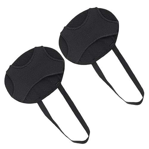 Veemoon Professionelle Elastische Vorfußpolster aus Sebs mit Rutschfester Stoßdämpfender Wirkung Geeignet für High Heels Sneaker und Flache Schuhe Schwarzer Metatarsal Pads für Damen und von Veemoon