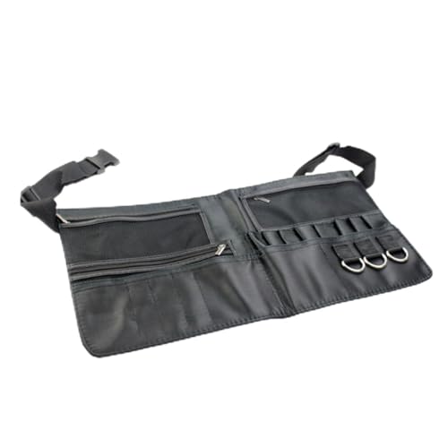 Veemoon Professionelle Make up Pinsel Tasche mit Verstellbarem Gürtel Multiple Fächer und Werkzeugkapazität Tragbare Kosmetiktasche für Foto Studio und Unterwegs Schwarze Makeup Waist Bag von Veemoon