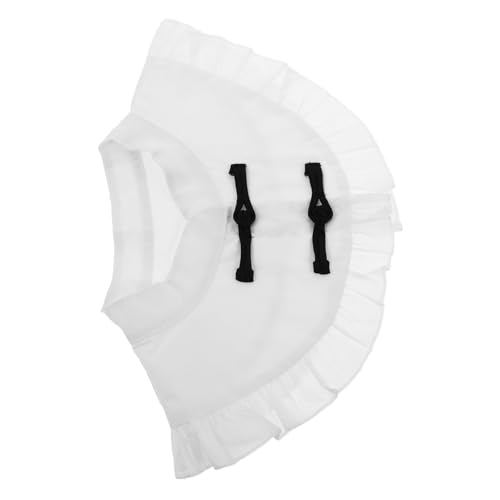 Veemoon Pullover Fake Collar Damen Spitze Fake Collar Abnehmbarer Kragen Lolita Accessoires Dicky Collar Frau Spitze Rüschenkragen Dickey Collar Abnehmbare Falsche Kragen Weiße Baumwolle von Veemoon