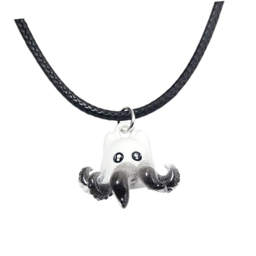 Veemoon Punk Halskette mit Anhänger Tier Halskette Metall für Damen und Herren als zu Geburtstagen Halloween Stilvolles Schmuckstück für Alltag von Veemoon