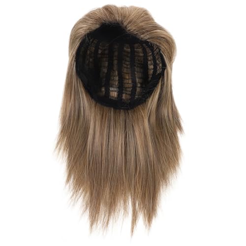 Veemoon Punk-Perücke wellig Perücken Halloween -Kostüm lockig Erwachsene Halloween-Haarperücke Schwarz Cosplay -Perücke Kostüm Männer Halloween-Kostüme Männer Hochtemperaturdraht Golden von Veemoon