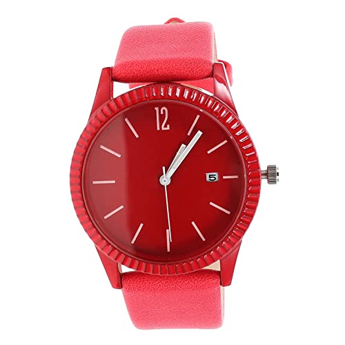 Veemoon Damen Armbanduhr Mit Lederarmband Einstellbare Elegante Uhr Für Frauen Multifunktionale Kalenderuhr Für Alltag Und Business von Veemoon