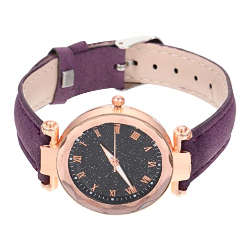 Veemoon Damen Armbanduhr Mit Verstellbarem Lederarmband Elegante Quarzuhr Für Frauen Für Täglichen Gebrauch Und Besondere Anlässe Mit Glasoberfläche von Veemoon