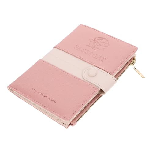 Veemoon Reisepass Inhaber Eines Reisedokuments Sperre Leichtes Reisedokument Wallet Wallet Mehrere Beutel Und Passreiseveranstalter Reisen Passhüllenhalter Wasserdicht Schutz Pu Rosa von Veemoon