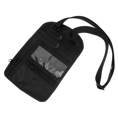 Veemoon Reisepasstasche Reisepassetui Reisepass Geldbörse RFID-Beutel Reisetasche Für Männer Reisepasshalter Für Reisen Reisedokumenttasche RFID-reisebrieftasche Schwarz Oxford-Stoff von Veemoon