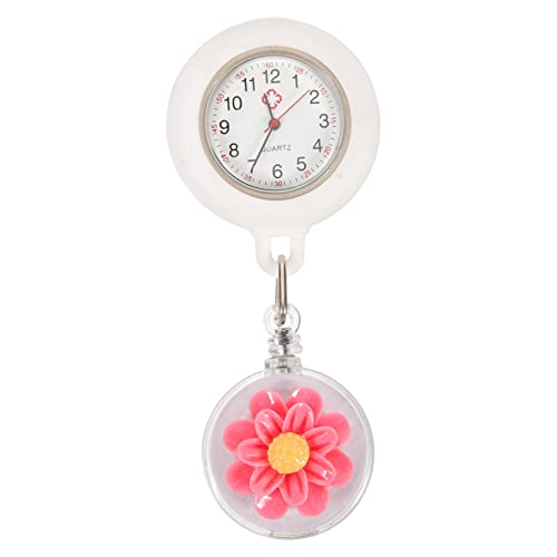 Veemoon Retractable Nurse Pocket Watch für Krankenschwestern Clip Uhr für Ärzte Pflegepersonal Langlebig Tragbar Praktische Fob Uhr für Einsatz im Gesundheitswesen Stilvolles Design von Veemoon
