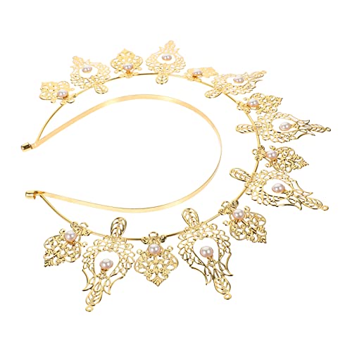 Veemoon Retro Haarschmuck mit Perlen Kopfbedeckung für und Mädchen für Hochzeiten Cosplay Partys und Besondere Anlässe von Veemoon