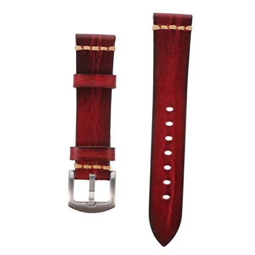 Veemoon Retro Uhrenarmband Echtem Rindsleder Verstellbar für Herren Damen Schnell Wechselbar für Sport Besondere Anlässe von Veemoon