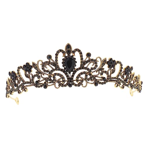 Veemoon Rhinestone Brautkrone Leichtes Headpiece für Hochzeit Geburtstag Party Bequem Tragbar Damen Tiara Haarschmuck Kleine Prinzessinnen Krone Festlicher Kopfschmuck für Auftritte von Veemoon