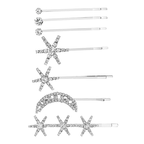 Veemoon Rhinestone Haarklammern Teilig Haarklammer mit Strasssteinen Langlebige Haarspange für Frauen und Mädchen Passend für Verschiedene Haarlängen und Alltag Rutschfest und Elegant von Veemoon